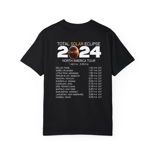 Kentucky Total Solar Eclipse 2024 Shirt, Path of Totality, Moon Astronomy Gift