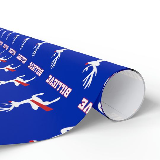 Buffalo Football Reindeer Wrapping Paper
