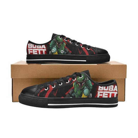 Boba Fett Low Top Sneakers, Star Wars Low Top Sneakers