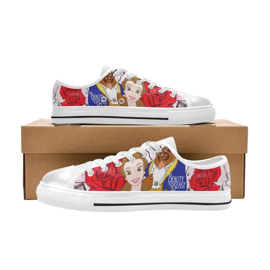 Beauty & The Beast Low Top Sneakers, Belle Low Top Sneakers