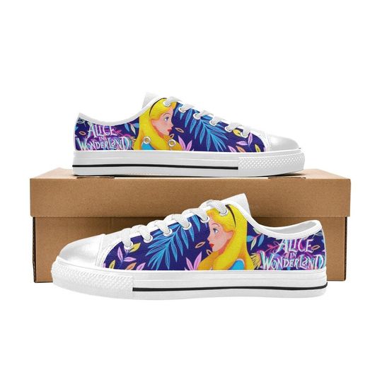 Alice in Wonderland Cheshire Cat Low Top Sneakers