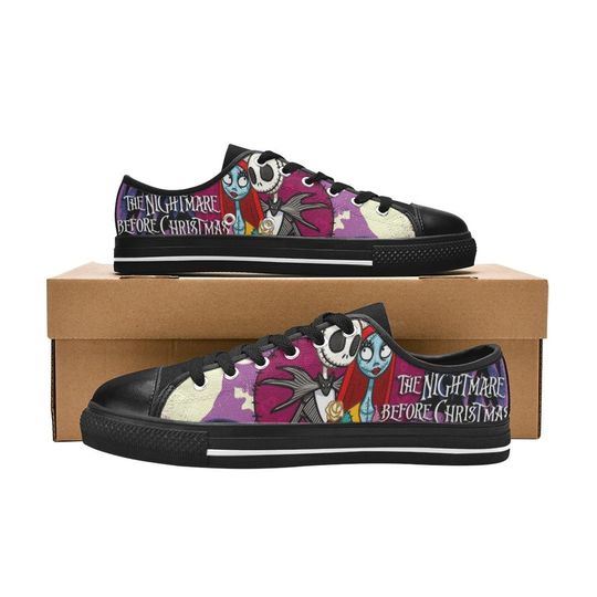 The Nightmare Before Christmas Jack Sally Low Top Sneakers