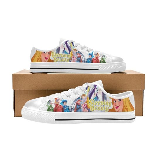 Sleeping Beauty Low Top Sneakers, Sleeping Beauty Shoes
