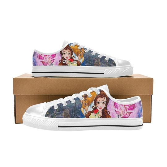 Beauty & The Beast Low Top Sneakers, Belle Low Top Sneakers