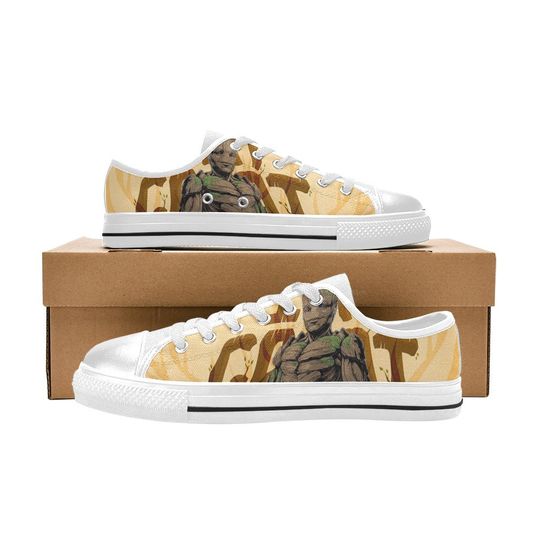 Groot Low Top Sneakers, Groot Hero Low Top Shoes