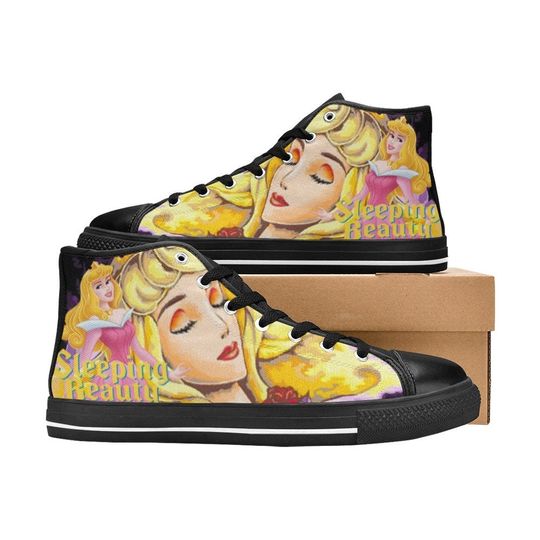 Sleeping Beauty High Top Shoes Sneakers