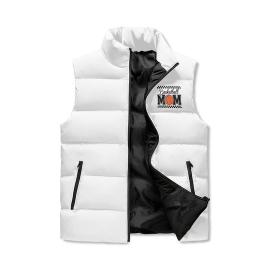 Basketball Mom Puffer Sleeveless Jacket
