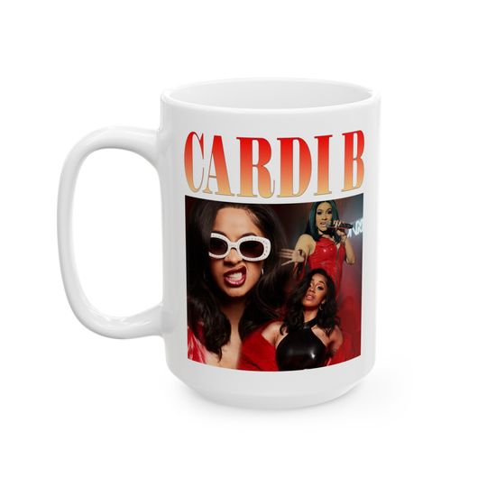 Cardi B Tribute Mug - Iconic Rapper Kitchen & Dining Mug