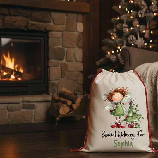Personalized Santa Bag - Personalised Santa Sack | Christmas Present Sack | Baby's First Christmas Gift-Special Delivery For Santa Sack