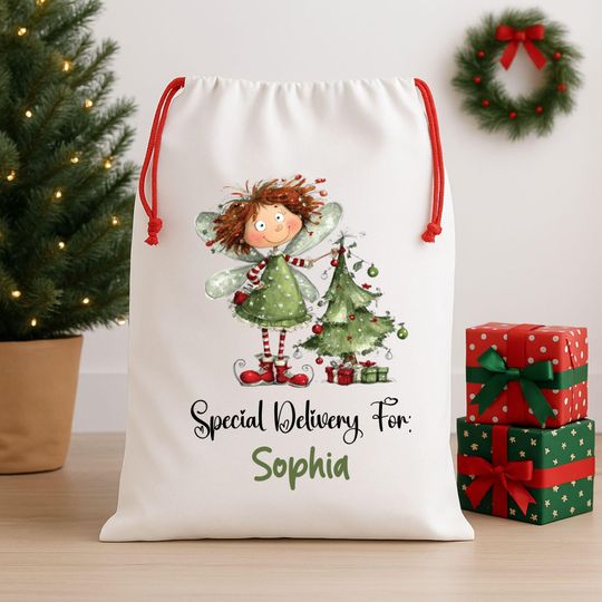 Personalized Santa Bag - Personalised Santa Sack | Christmas Present Sack | Baby's First Christmas Gift-Special Delivery For Santa Sack