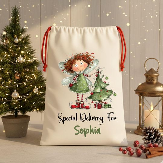 Personalized Santa Bag - Personalised Santa Sack | Christmas Present Sack | Baby's First Christmas Gift-Special Delivery For Santa Sack