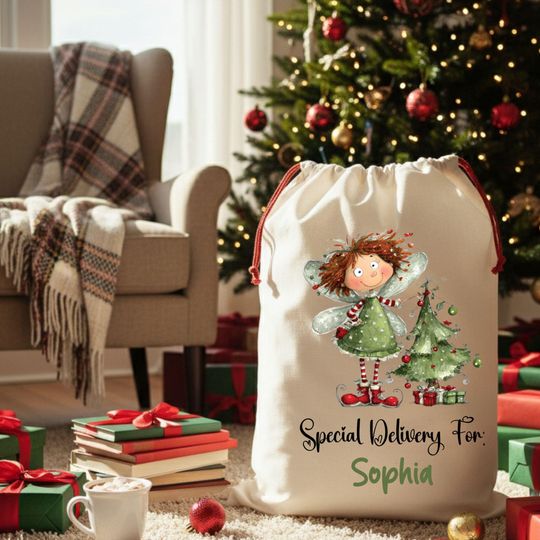 Personalized Santa Bag - Personalised Santa Sack | Christmas Present Sack | Baby's First Christmas Gift-Special Delivery For Santa Sack