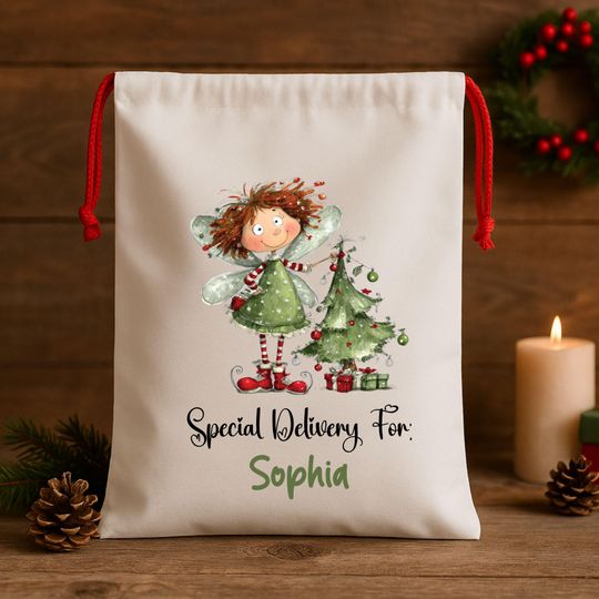 Personalized Santa Bag - Personalised Santa Sack | Christmas Present Sack | Baby's First Christmas Gift-Special Delivery For Santa Sack