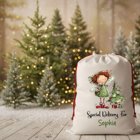 Personalized Santa Bag - Personalised Santa Sack | Christmas Present Sack | Baby's First Christmas Gift-Special Delivery For Santa Sack