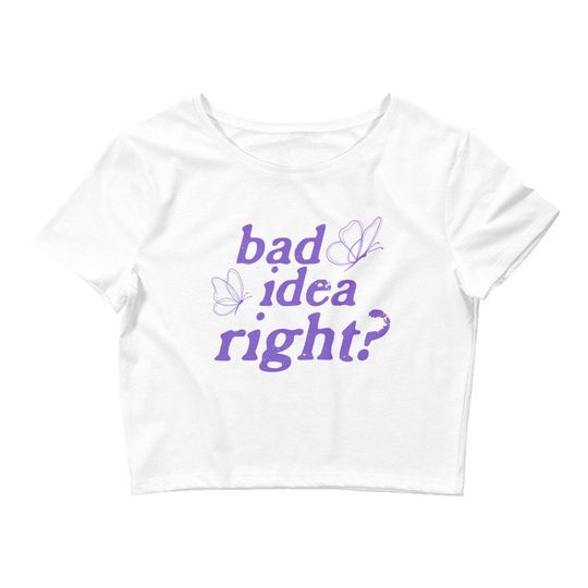 Bad Idea Right Crop Top - Olivia Rodrigo Gut Inspired