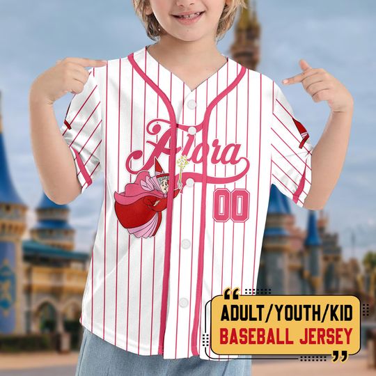 Personalized Sleeping Beauty Good Fairies Baseball Jersey