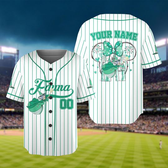 Personalized Sleeping Beauty Good Fairies Baseball Jersey