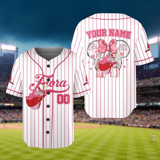 Personalized Sleeping Beauty Good Fairies Baseball Jersey