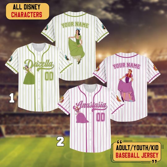 Personalized Cinde's Stepsisters Baseball Jersey