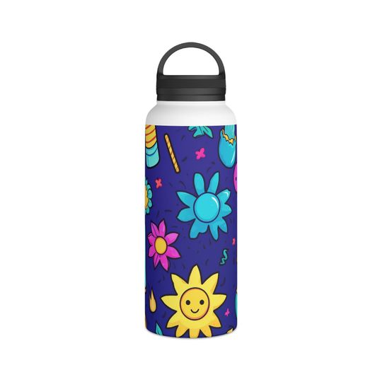 Stainless Steel Water Bottle, Handle Lid, Bottle Gift