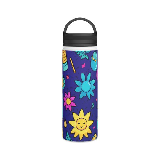Stainless Steel Water Bottle, Handle Lid, Bottle Gift
