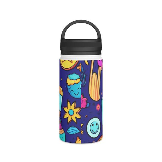 Stainless Steel Water Bottle, Handle Lid, Bottle Gift