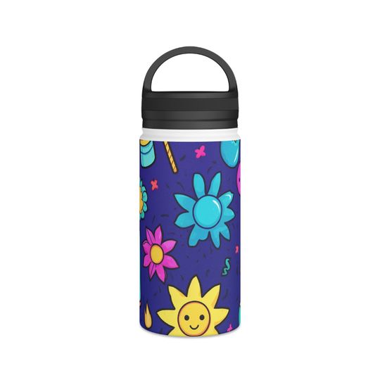 Stainless Steel Water Bottle, Handle Lid, Bottle Gift