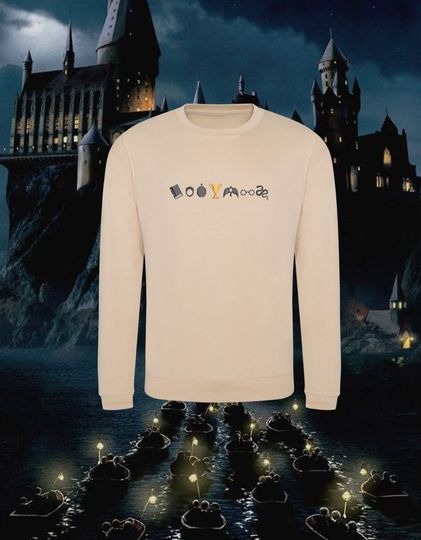 Horcrux Inspired Embroidered Jumper/ Sweatshirt / Unisex Gift