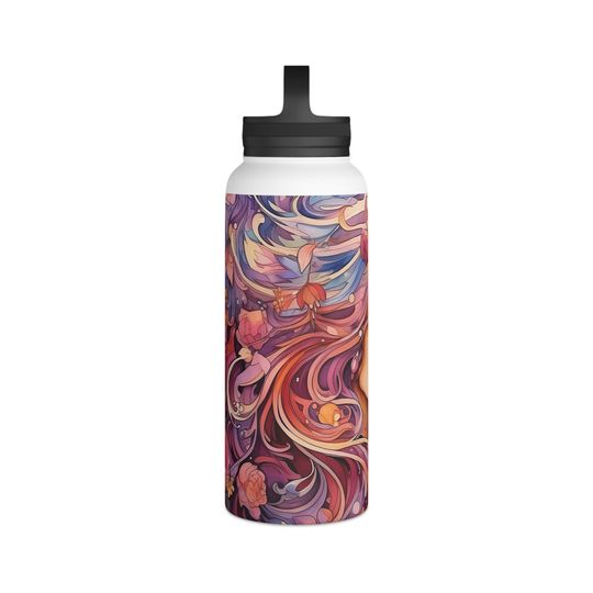 Stainless Steel Water Bottle, Handle Lid