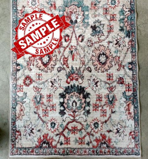 Faded Ethnic Pattern Rug: Boho Chic Oriental Decor