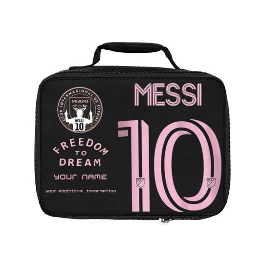 Messi Lunch Bag, Personalized Lunch Bag