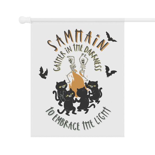 Witch Garden Flag, Samhain Yard Flag, Witchy Decor, Samhain Decor, Pagan Decor