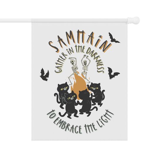 Witch Garden Flag, Samhain Yard Flag, Witchy Decor, Samhain Decor, Pagan Decor