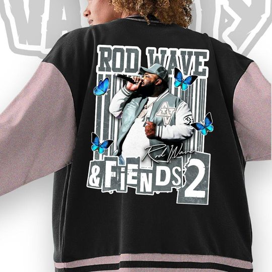 Custom Rod Wave Varsity Jacket, Rd Wave And Friends II Varsity Jacket, Rod Wave Music Jacket