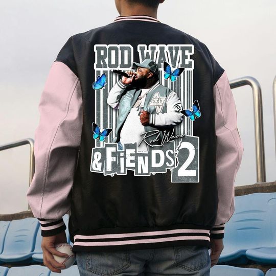 Custom Rod Wave Varsity Jacket, Rd Wave And Friends II Varsity Jacket, Rod Wave Music Jacket