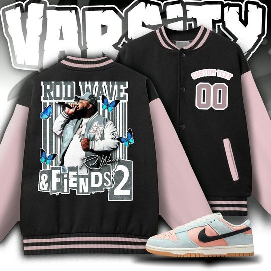 Custom Rod Wave Varsity Jacket, Rd Wave And Friends II Varsity Jacket, Rod Wave Music Jacket