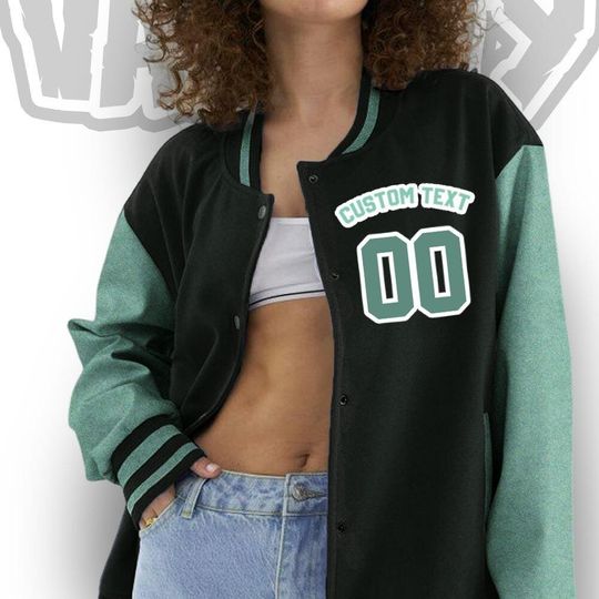 Custom Unisex Varsity Jacket, Martin Cartoon