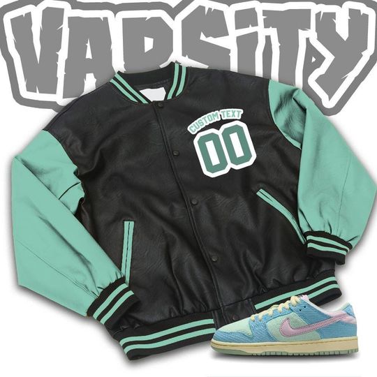 Custom Unisex Varsity Jacket, Martin Cartoon