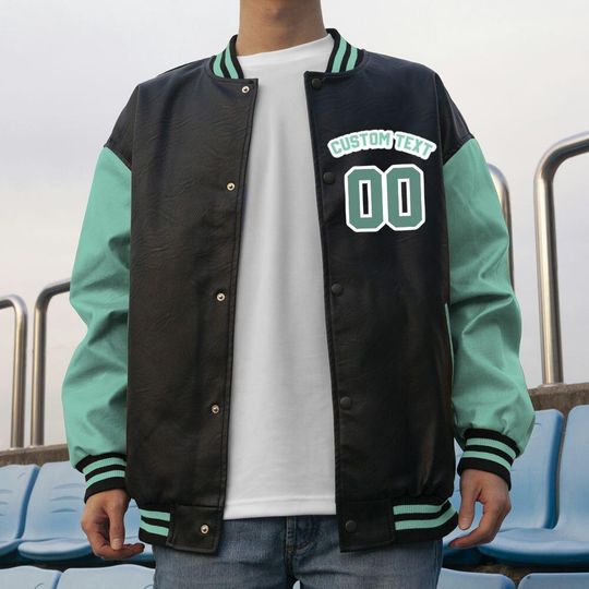 Custom Unisex Varsity Jacket, Martin Cartoon
