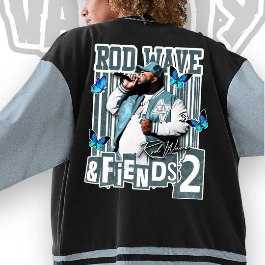 Custom Rod Wave Unisex Varsity Jacket, Rod Wave And Friends II Varsity Jacket
