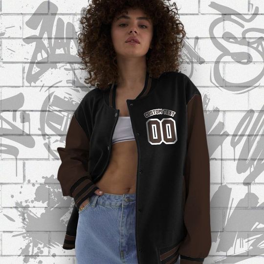 Custom Dunk Low Baroque Brown Unisex Varsity Jacket, Rd Wave Last Lap Tour, Varsity Jacket