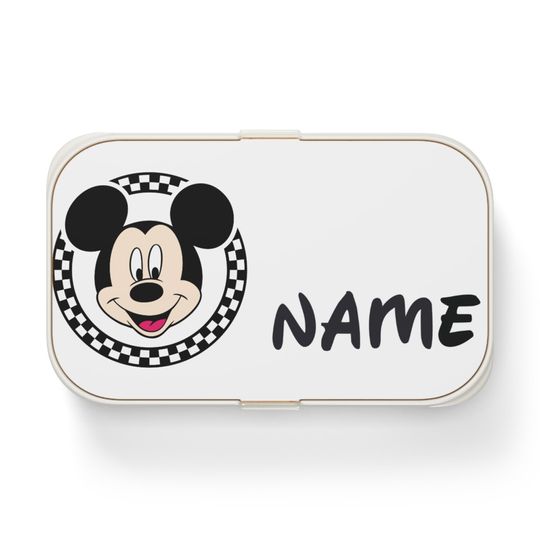 Mickey Mouse Personalized Bento Lunch Box, Student Lunch Box, Back To School Gift