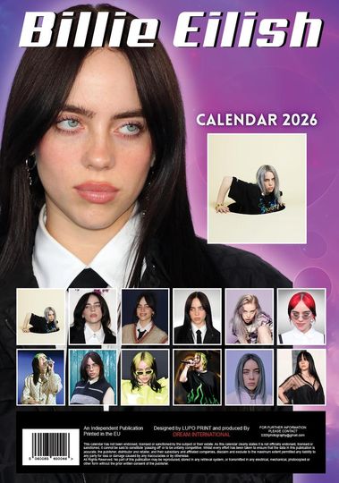 2026 Billie Eilish Calendar