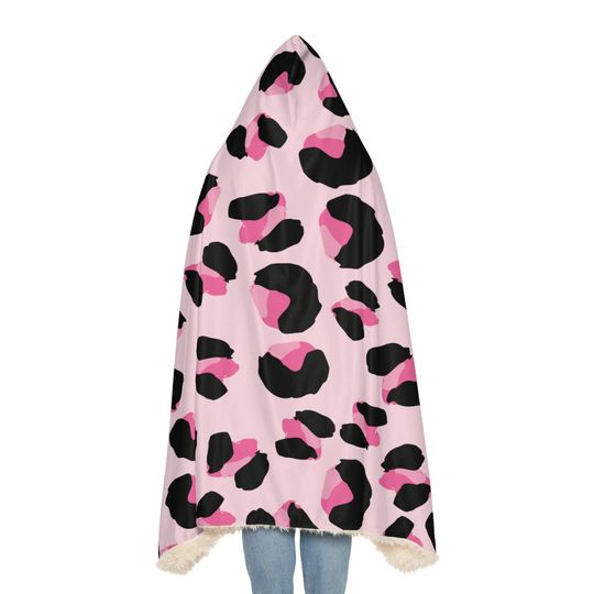 Cheetah Print Camo Hooded Snuggle Blanket