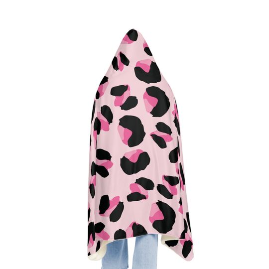 Cheetah Print Camo Hooded Snuggle Blanket