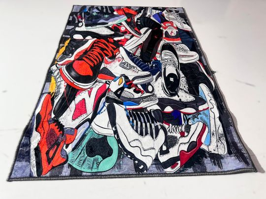 Sneaker Rug: Hypebeast Shoes Off Area Rug