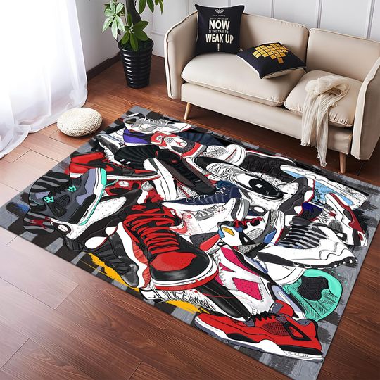 Sneaker Rug: Hypebeast Shoes Off Area Rug