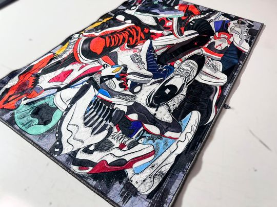 Sneaker Rug: Hypebeast Shoes Off Area Rug