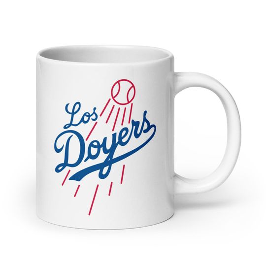 Los Doyers White Glossy Mug