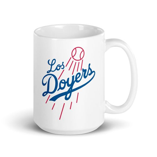 Los Doyers White Glossy Mug